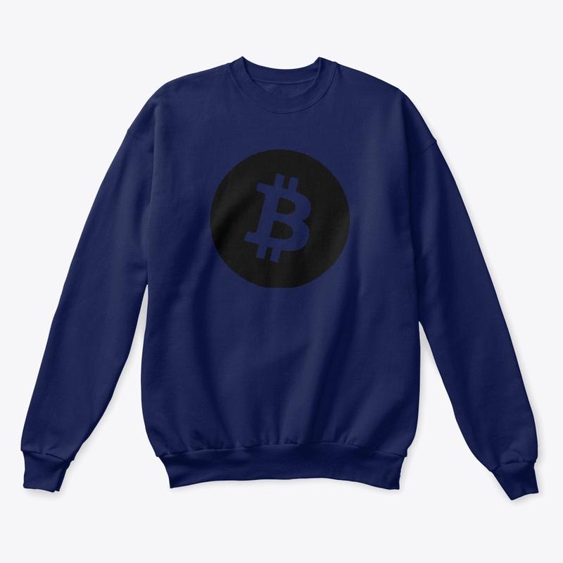 Black Bitcoin Logo apparel