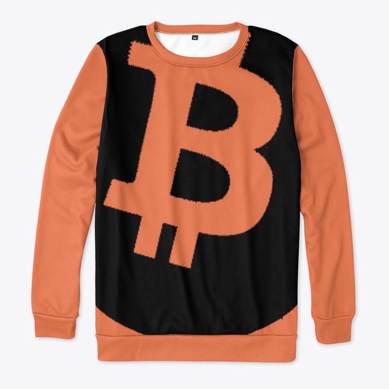 Black Bitcoin Logo apparel