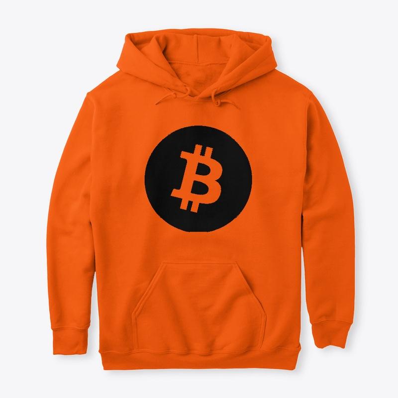 Black Bitcoin Logo apparel